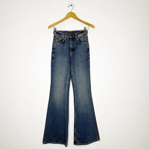 Vanessa Bruno High Rise Flare Jeans Size 00 XS France 34 Blue